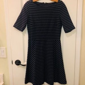💙 BANANA REPUBLIC Striped Dress, Mid-sleeves, Sz 6